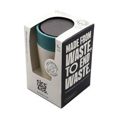 Vue Circular&Co Recycled Coffee Cup 227 ml mug de couleur vert| Krokrodeal