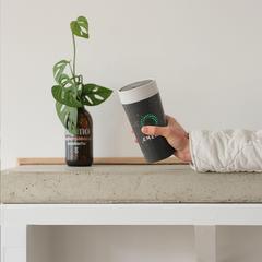 Vue Circular&Co Recycled Coffee Cup 340 ml mug de couleur gris| Krokrodeal