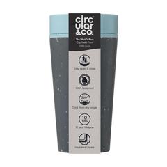 Vue Circular&Co Recycled Coffee Cup 340 ml mug de couleur bleu| Krokrodeal