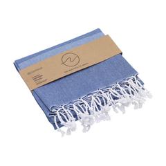 Vue Oxious Hammam Towels - Vibe Luxury stripe serviette de couleur bleu| Krokrodeal
