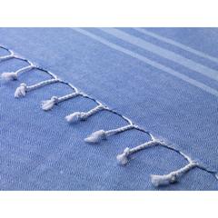 Vue Oxious Hammam Towels - Vibe Luxury stripe serviette de couleur bleu| Krokrodeal