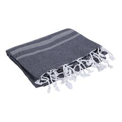 Vue Oxious Hammam Towels - Vibe Luxury stripe serviette de couleur gris| Krokrodeal