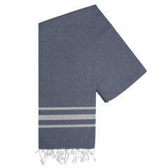 Vue Oxious Hammam Towels - Vibe Luxury stripe serviette de couleur gris| Krokrodeal