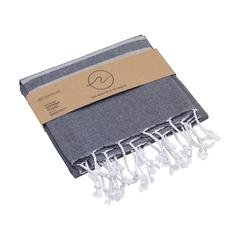 Vue Oxious Hammam Towels - Vibe Luxury stripe serviette de couleur gris| Krokrodeal