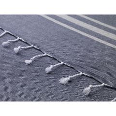 Vue Oxious Hammam Towels - Vibe Luxury stripe serviette de couleur gris| Krokrodeal