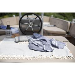 Vue Oxious Hammam Towels - Vibe Luxury stripe serviette de couleur gris| Krokrodeal