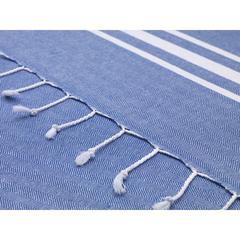 Vue Oxious Hammam Towels - Vibe Luxury stripe serviette de couleur bleu| Krokrodeal
