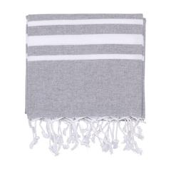 Vue Oxious Hammam Towels - Vibe Luxury stripe serviette de couleur gris| Krokrodeal