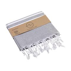 Vue Oxious Hammam Towels - Vibe Luxury stripe serviette de couleur gris| Krokrodeal