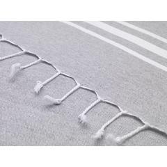 Vue Oxious Hammam Towels - Vibe Luxury stripe serviette de couleur gris| Krokrodeal