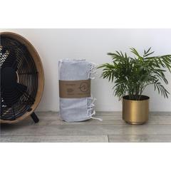 Vue Oxious Hammam Towels - Vibe Luxury stripe serviette de couleur gris| Krokrodeal