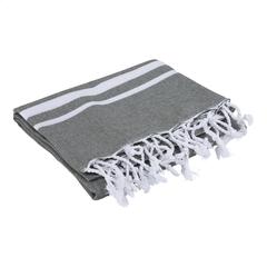 Vue Oxious Hammam Towels - Vibe Luxury stripe serviette de couleur vert| Krokrodeal