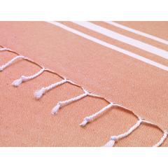 Vue Oxious Hammam Towels - Vibe Luxury stripe serviette de couleur orange| Krokrodeal