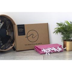 Vue Oxious Hammam Towels - Vibe Luxury stripe serviette de couleur rose| Krokrodeal