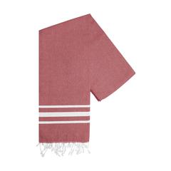 Vue Oxious Hammam Towels - Vibe Luxury stripe serviette de couleur rouge| Krokrodeal