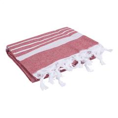 Vue Oxious Hammam Towels - Promo serviette de couleur rouge| Krokrodeal