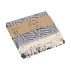 Vue Oxious Scarf - Bright tissu de couleur gris| Krokrodeal