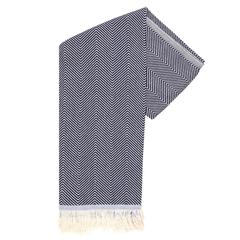 Vue Oxious Scarf - Bright tissu de couleur bleu| Krokrodeal