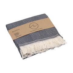 Vue Oxious Scarf - Bright tissu de couleur bleu| Krokrodeal
