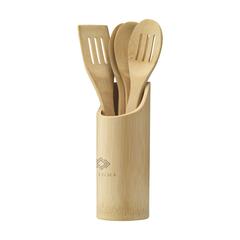 Vue Bamboo Cooking Set ens. de cuisine de couleur marron| Krokrodeal