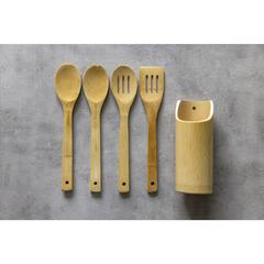 Vue Bamboo Cooking Set ens. de cuisine de couleur marron| Krokrodeal