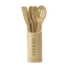 Vue Bamboo Cooking Set ens. de cuisine de couleur marron| Krokrodeal