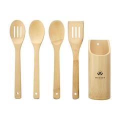Vue Bamboo Cooking Set ens. de cuisine de couleur marron| Krokrodeal