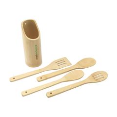 Vue Bamboo Cooking Set ens. de cuisine de couleur marron| Krokrodeal