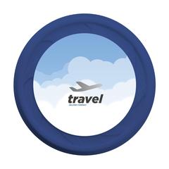 Vue Recycled Plastic Frisbee Cool Model de couleur bleu| Krokrodeal