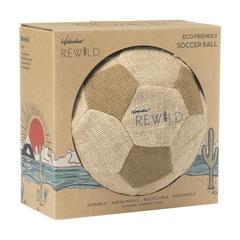 Vue Waboba Sustainable Sport item - Soccerball football de couleur beige| Krokrodeal