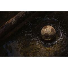 Vue Waboba Sustainable Sport item - Soccerball football de couleur beige| Krokrodeal