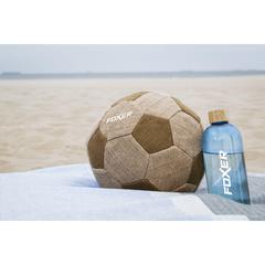 Vue Waboba Sustainable Sport item - Soccerball football de couleur beige| Krokrodeal