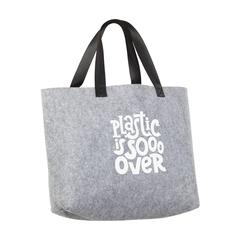 Vue RPET Felt Shoulder Bag sac bandoulière de couleur gris| Krokrodeal