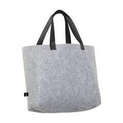 Vue RPET Felt Shoulder Bag sac bandoulière de couleur gris| Krokrodeal