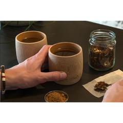 Vue Bamboo Cup tasse de couleur marron| Krokrodeal