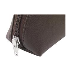 Vue Apple Imitation Leather Toiletry Bag trousse toilette de couleur marron| Krokrodeal