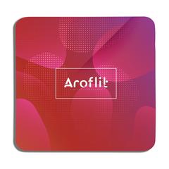Vue RPET MousePad Cleaner Anti-Slip tapis de souris de couleur blanc| Krokrodeal