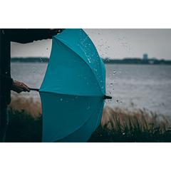 Vue RPET Umbrella parapluie 23,5 inch de couleur bleu| Krokrodeal