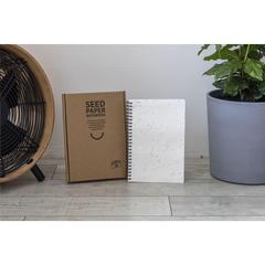 Vue Seed Paper Notebook A5 bloc-notes de couleur blanc| Krokrodeal