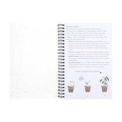 Vue Seed Paper Notebook A5 bloc-notes de couleur blanc| Krokrodeal