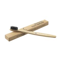 Vue Bamboo Toothbrush de couleur marron| Krokrodeal