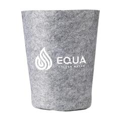 Vue RPET Felt Car Trash Bin corbeille de couleur gris| Krokrodeal