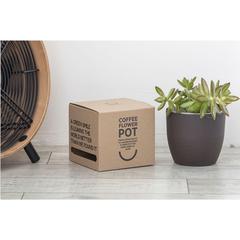 Vue Coffee Flowerpot pot de fleurs de couleur marron| Krokrodeal
