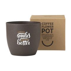 Vue Coffee Flowerpot pot de fleurs de couleur marron| Krokrodeal