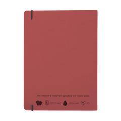 Vue Bloc-note Agricultural Waste A5 -Softcover 32 feuilles de couleur rouge| Krokrodeal