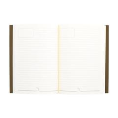 Vue Bloc-note Agricultural Waste A5 -Softcover 100 feuilles de couleur marron| Krokrodeal