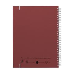 Vue Bloc-note Agricultural Waste A5 -Hardcover 100 feuilles de couleur rouge| Krokrodeal