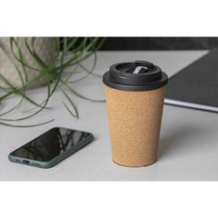 Vue PLA Cork Cup 350 ml mug de couleur beige| Krokrodeal