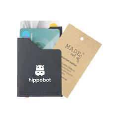 Vue Recycled Leather Cardholder porte-cartes de couleur bleu| Krokrodeal