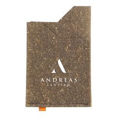 Vue Recycled Leather Cardholder porte-cartes de couleur marron| Krokrodeal